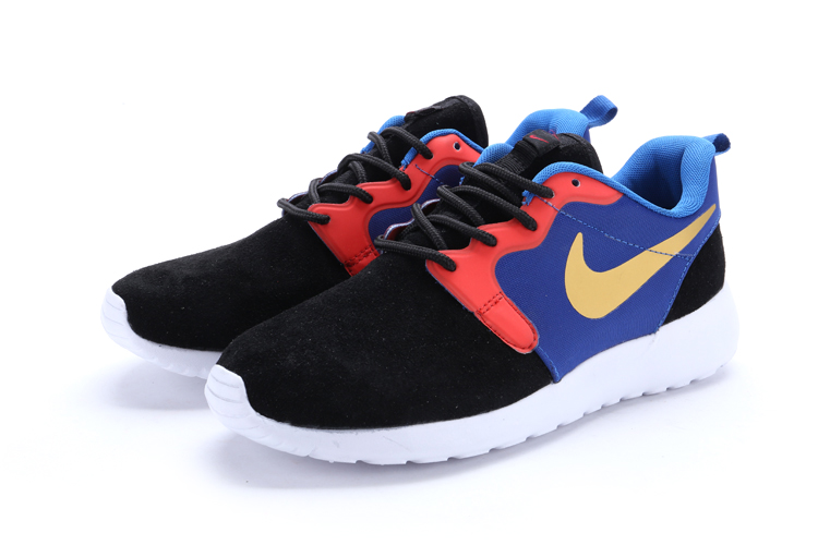 nike rosherun hyp prs qs ble noir chaussures rouges (2)